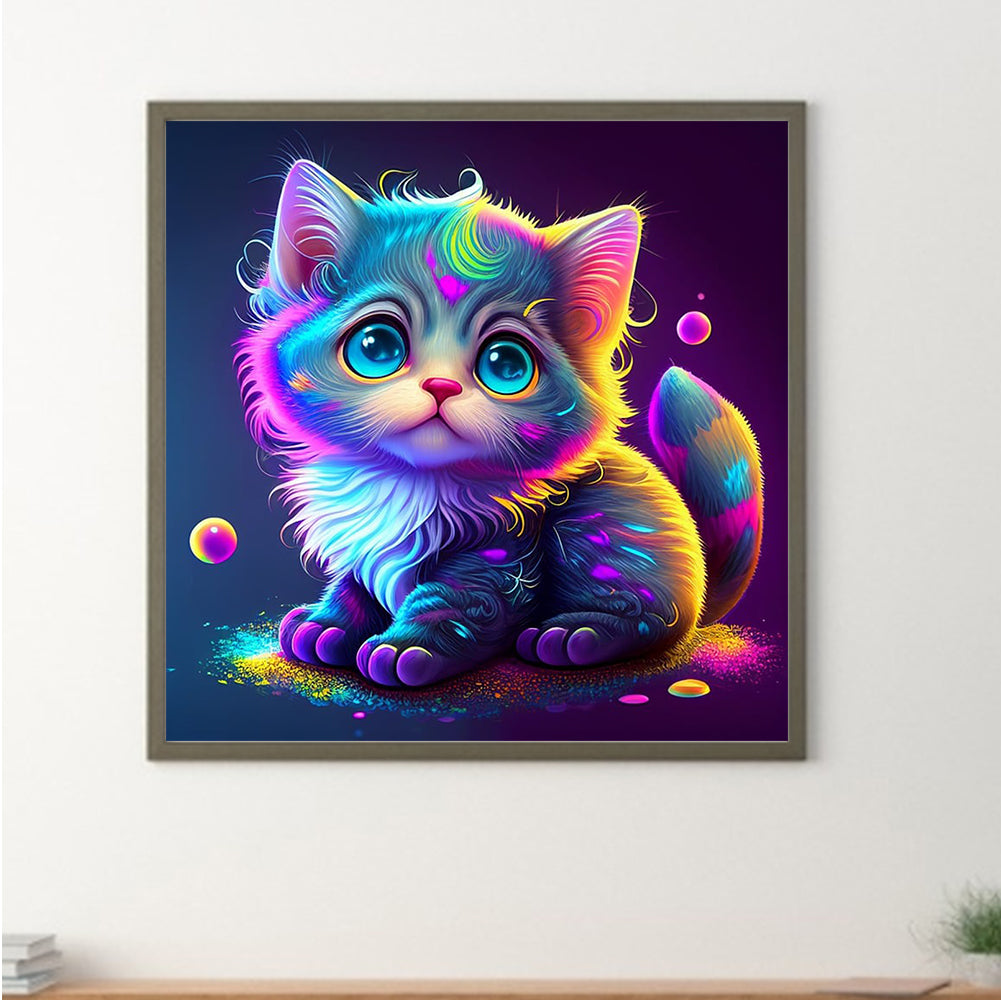 Color Kitten - Full Round Drill Diamond Painting 30*30CM