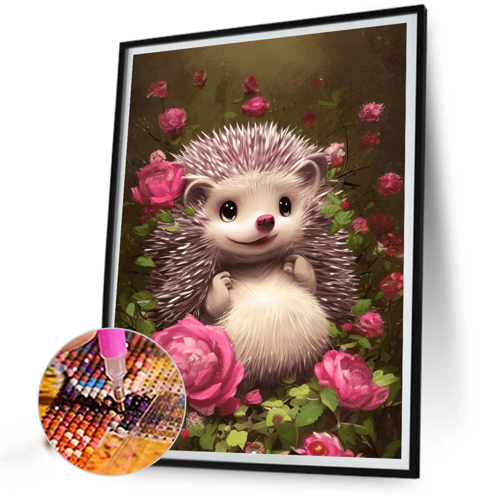 Hedgehog - Full Round Drill Diamond Painting 30*40CM