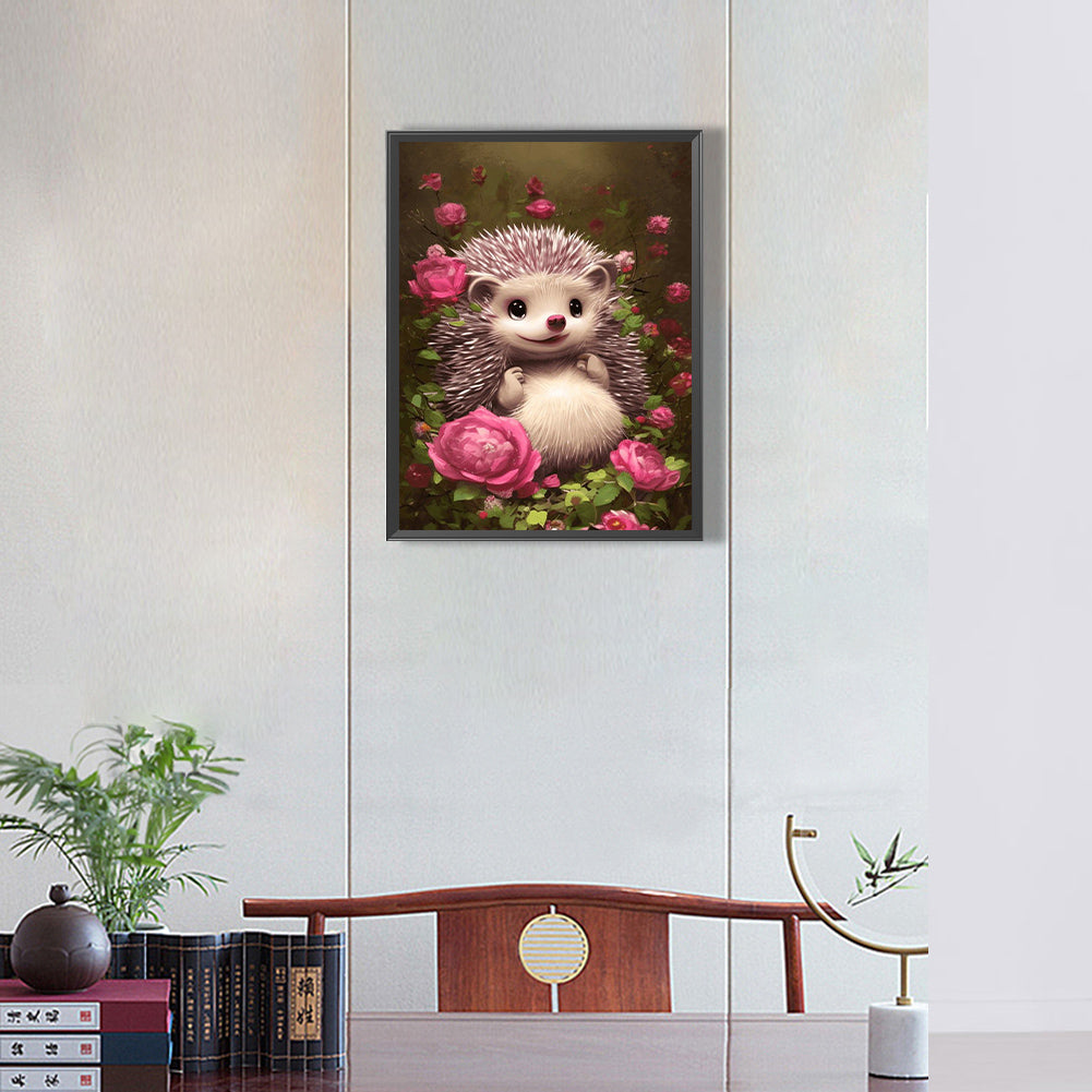 Hedgehog - Full Round Drill Diamond Painting 30*40CM