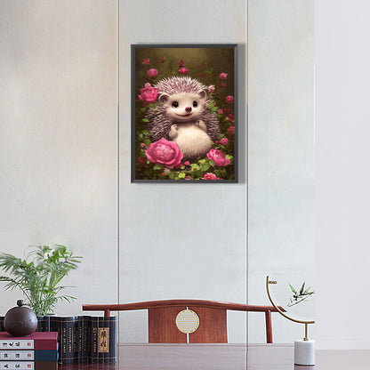 Hedgehog - Full Round Drill Diamond Painting 30*40CM