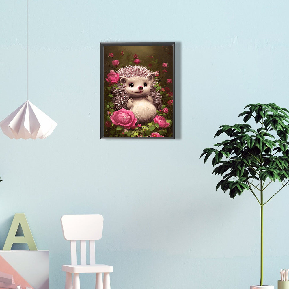Hedgehog - Full Round Drill Diamond Painting 30*40CM