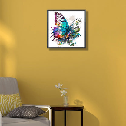 Colorful Butterfly - Full Round Drill Diamond Painting 30*30CM