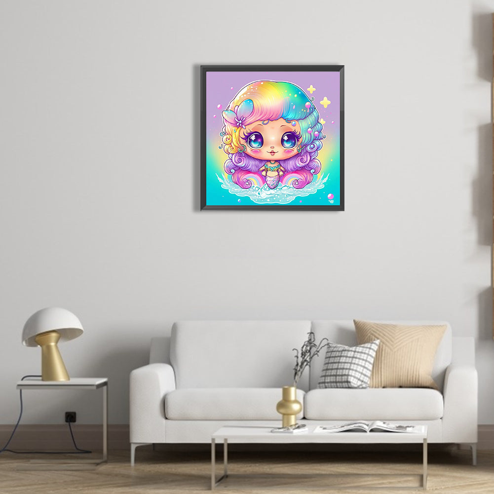 Elf Mermaid - Full Round Drill Diamond Painting 30*30CM