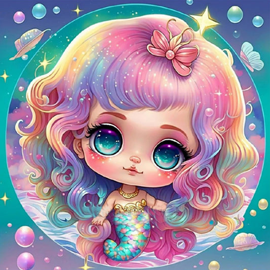 Elf Mermaid - Full Round Drill Diamond Painting 30*30CM