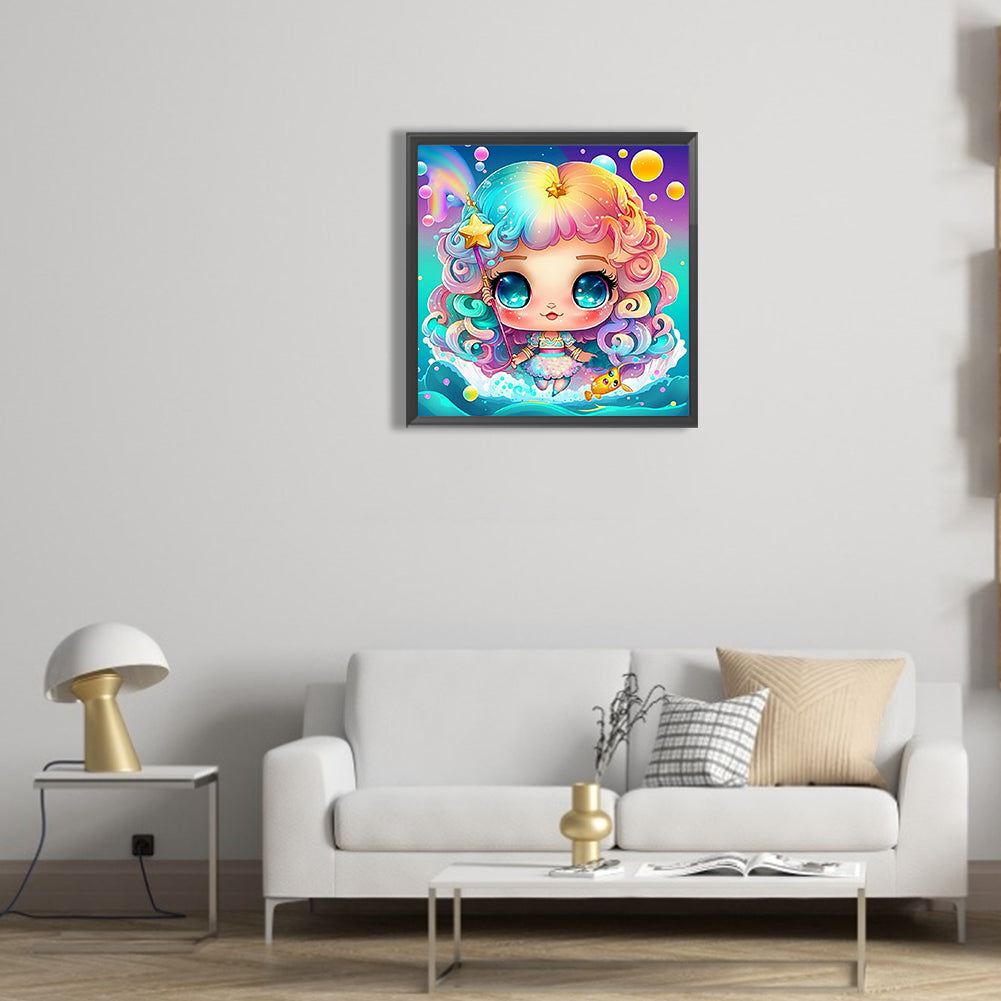 Elf Mermaid - Full Round Drill Diamond Painting 30*30CM