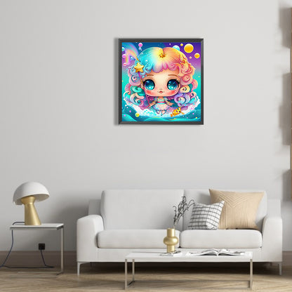 Elf Mermaid - Full Round Drill Diamond Painting 30*30CM