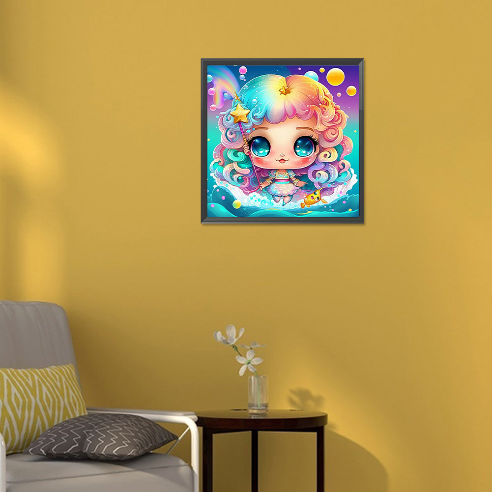 Elf Mermaid - Full Round Drill Diamond Painting 30*30CM