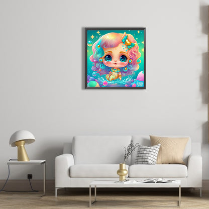 Elf Mermaid - Full Round Drill Diamond Painting 30*30CM