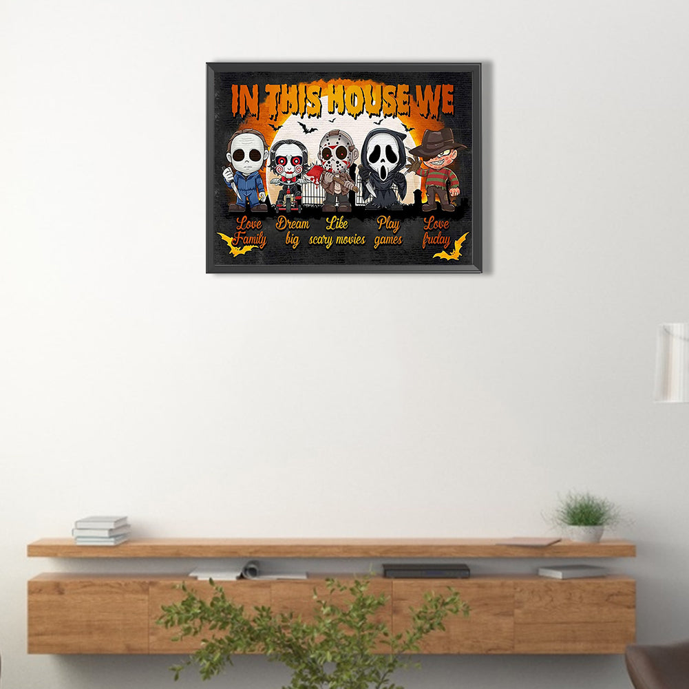 Horror Movie - Full Round Drill Diamond Painting 40*30CM