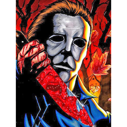 Horror Portrait - Full Round Drill Diamond Painting 30*40CM