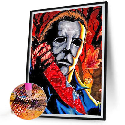 Horror Portrait - Full Round Drill Diamond Painting 30*40CM