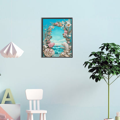 Dream Beach Shells - Full Round Drill Diamond Painting 30*40CM