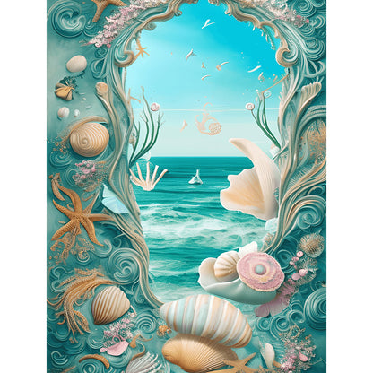 Dream Beach Shells - Full Round Drill Diamond Painting 30*40CM