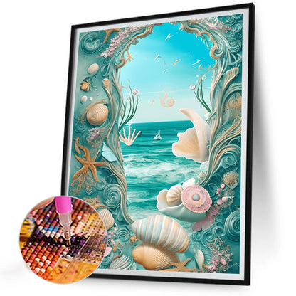 Dream Beach Shells - Full Round Drill Diamond Painting 30*40CM