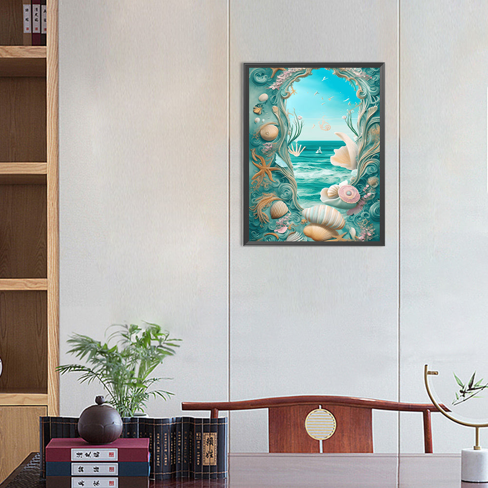 Dream Beach Shells - Full Round Drill Diamond Painting 30*40CM