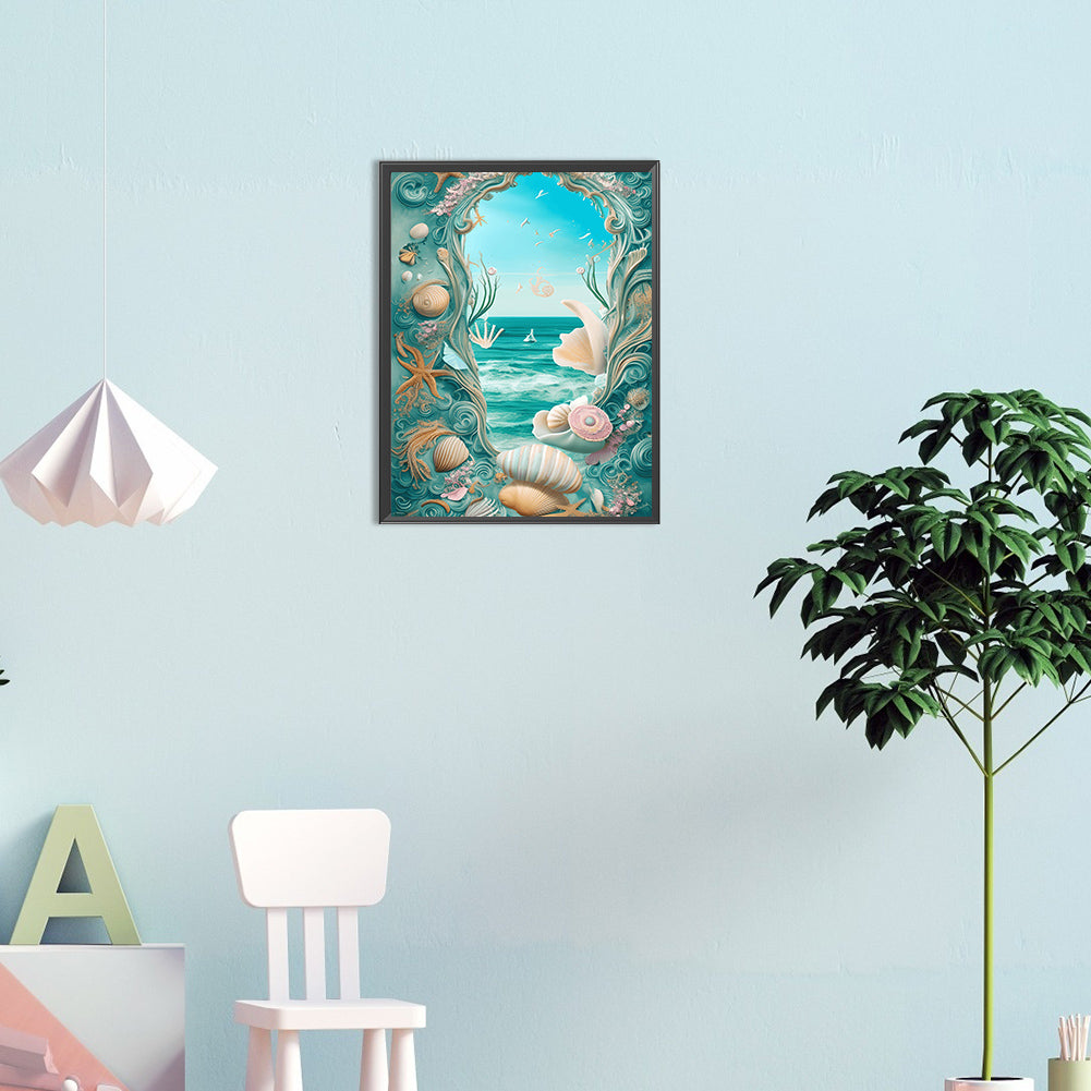 Dream Beach Shells - Full Round Drill Diamond Painting 30*40CM