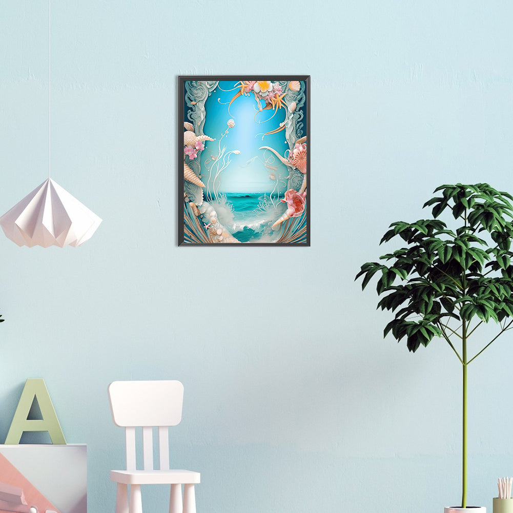 Dream Beach Shells - Full Round Drill Diamond Painting 30*40CM