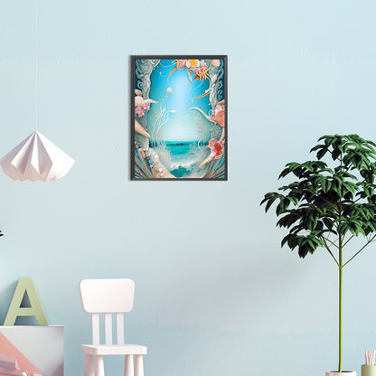 Dream Beach Shells - Full Round Drill Diamond Painting 30*40CM