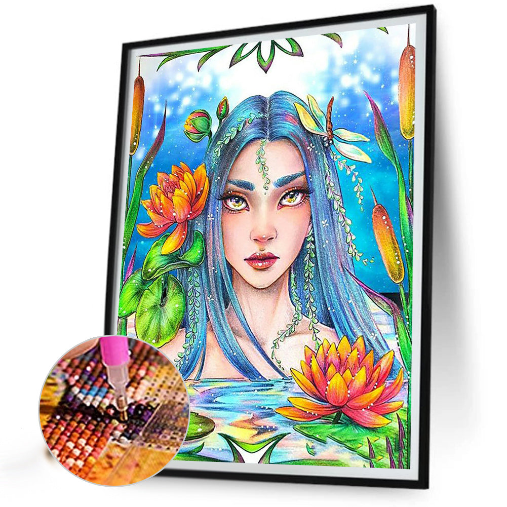 Goddess - Full Round Drill Diamond Painting 30*40CM