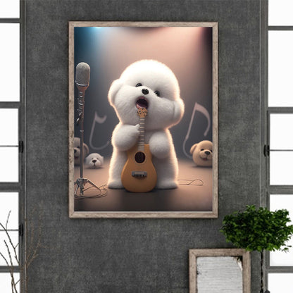 Singing Dog - Full Square Drill Diamond Painting 30*40CM