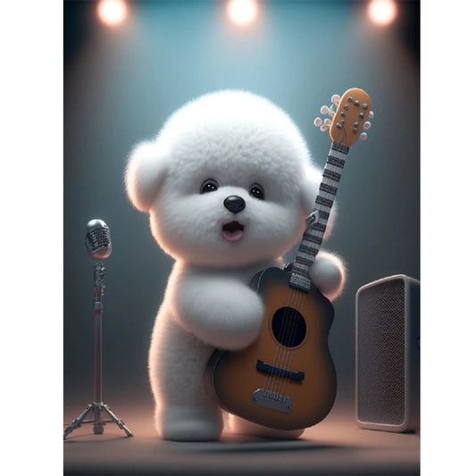 Singing Dog - Full Square Drill Diamond Painting 30*40CM