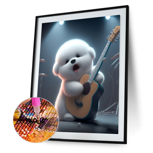 Singing Dog - Full Square Drill Diamond Painting 30*40CM