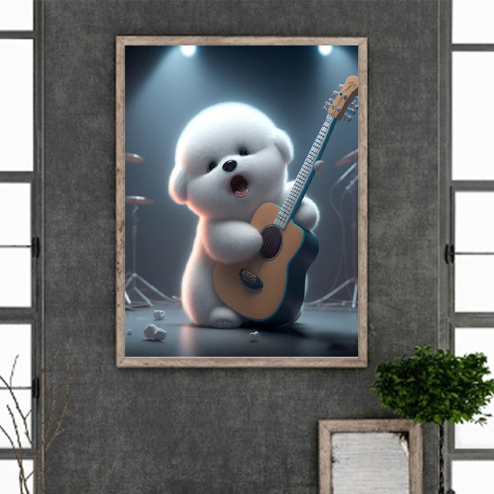 Singing Dog - Full Square Drill Diamond Painting 30*40CM