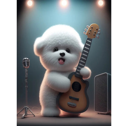 Singing Dog - Full Square Drill Diamond Painting 30*40CM