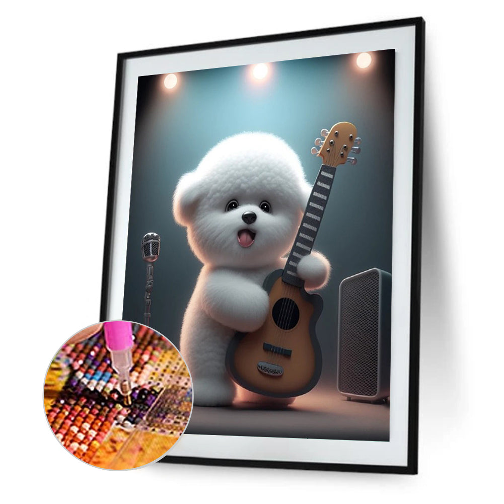 Singing Dog - Full Square Drill Diamond Painting 30*40CM