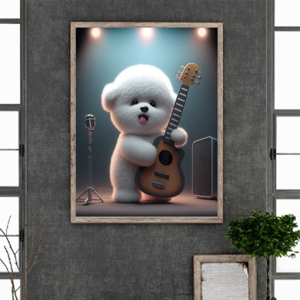 Singing Dog - Full Square Drill Diamond Painting 30*40CM