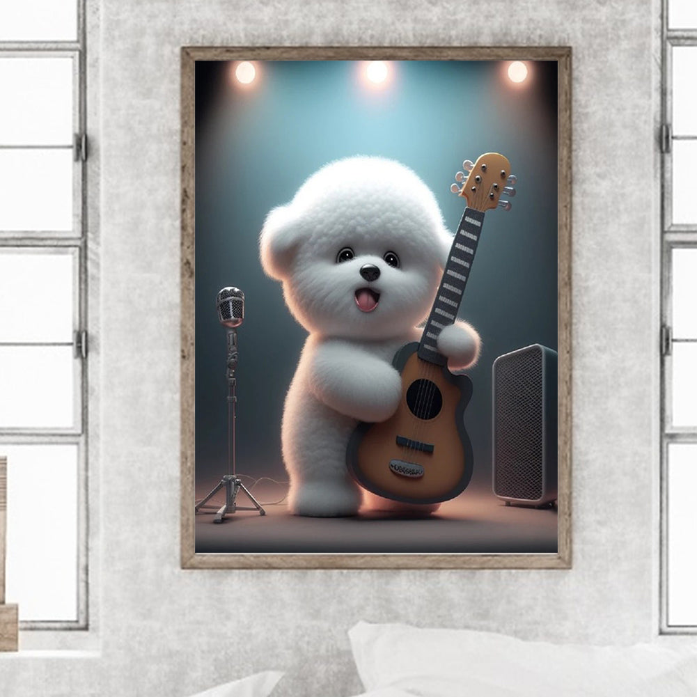 Singing Dog - Full Square Drill Diamond Painting 30*40CM