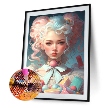 Candy Colored Girl - Full Square Drill Diamond Painting 40*50CM