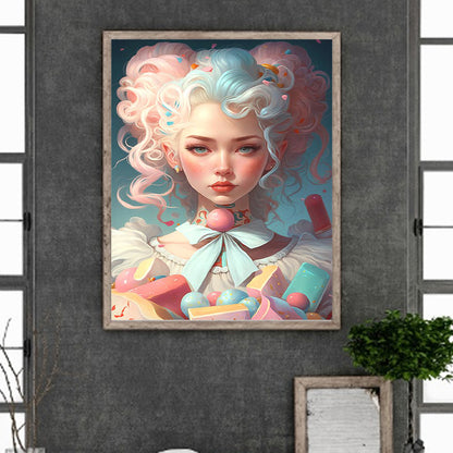 Candy Colored Girl - Full Square Drill Diamond Painting 40*50CM