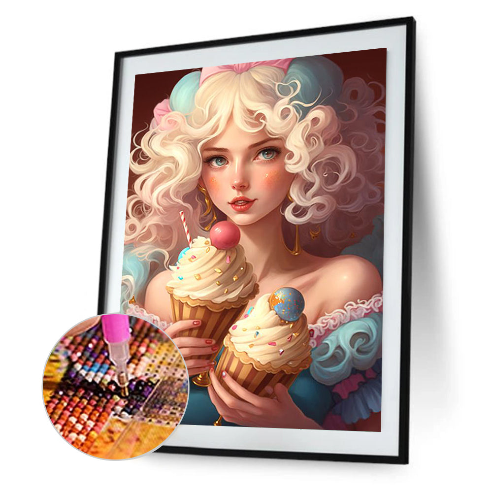 Candy Colored Girl - Full Square Drill Diamond Painting 40*50CM