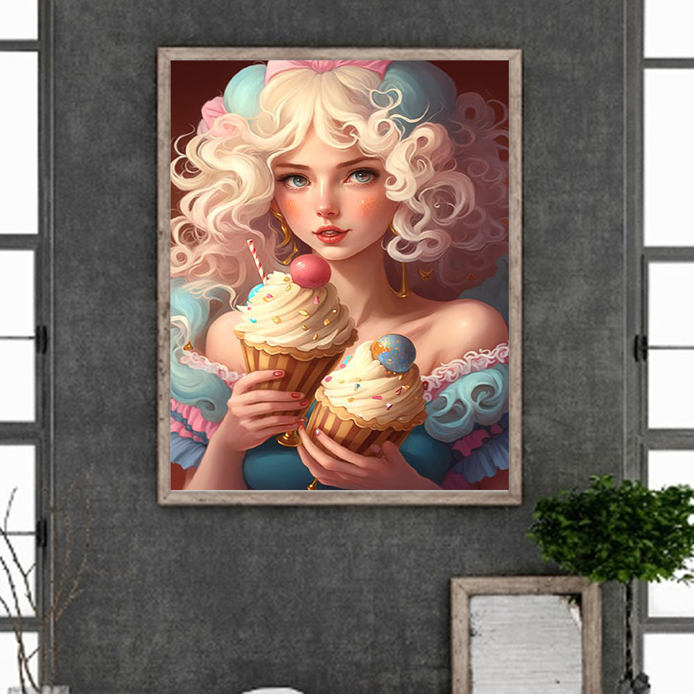 Candy Colored Girl - Full Square Drill Diamond Painting 40*50CM