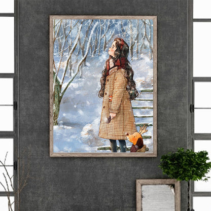 Little Girl - Full Round Drill Diamond Painting 30*40CM