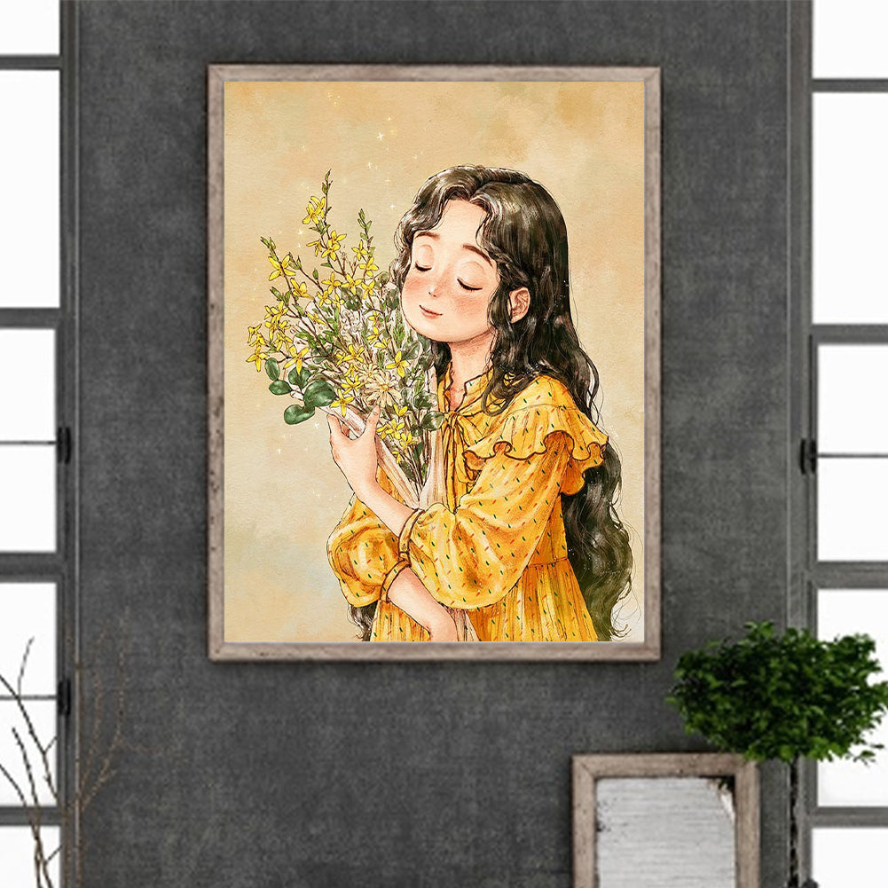 Little Girl - Full Round Drill Diamond Painting 30*40CM