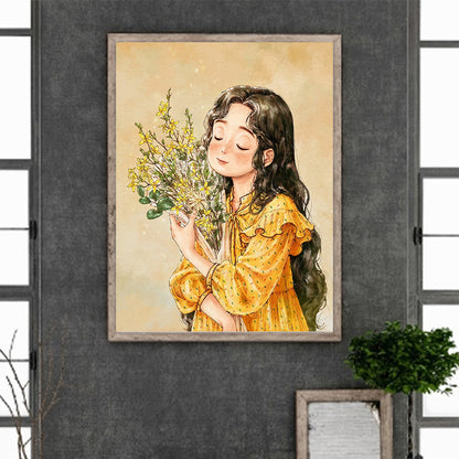 Little Girl - Full Round Drill Diamond Painting 30*40CM