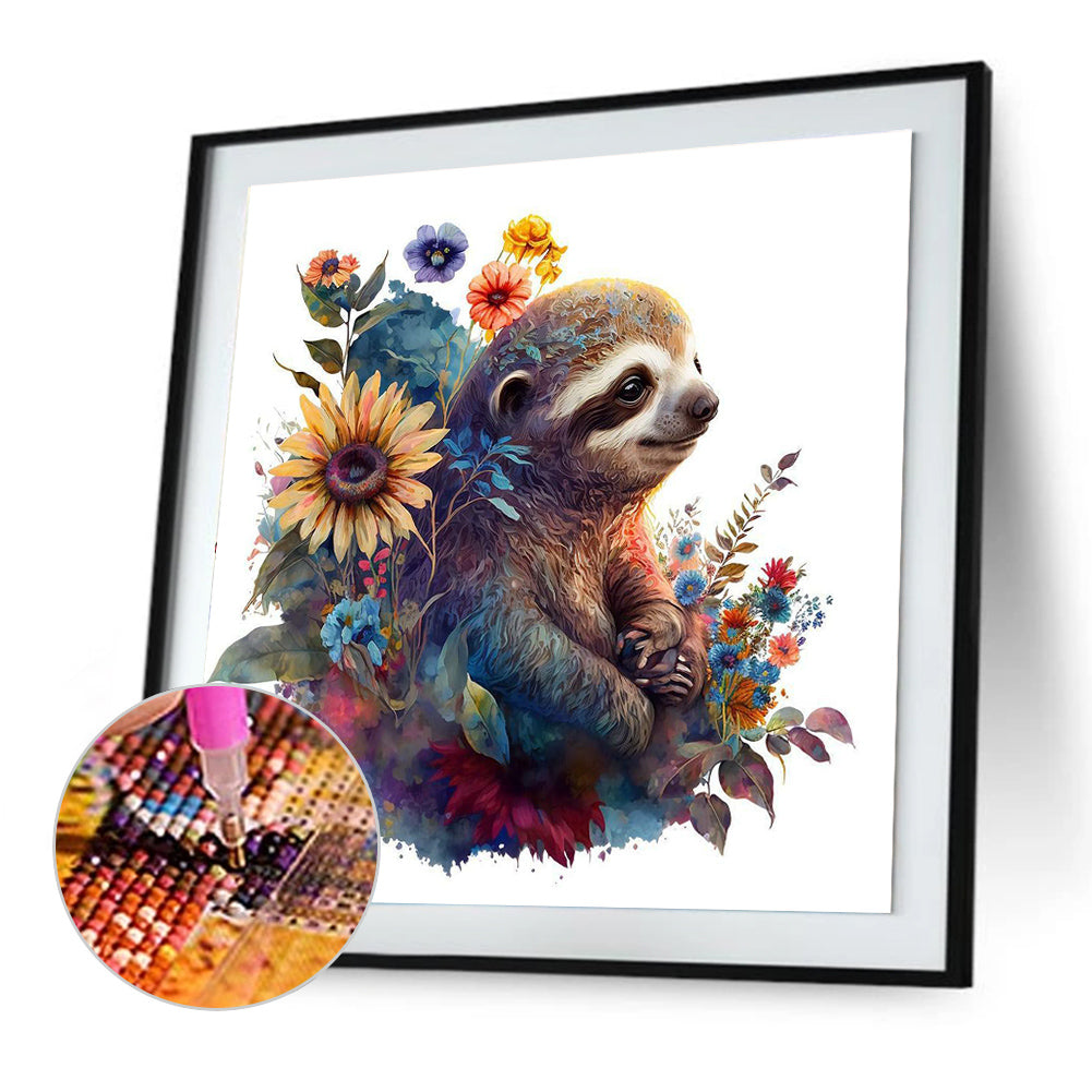 Sloth - Full Round Drill Diamond Painting 30*30CM