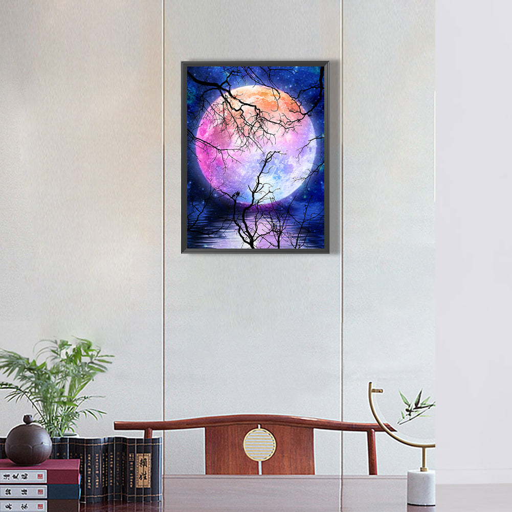 Moonlight In The Forest - Full Round Drill Diamond Painting 30*40CM