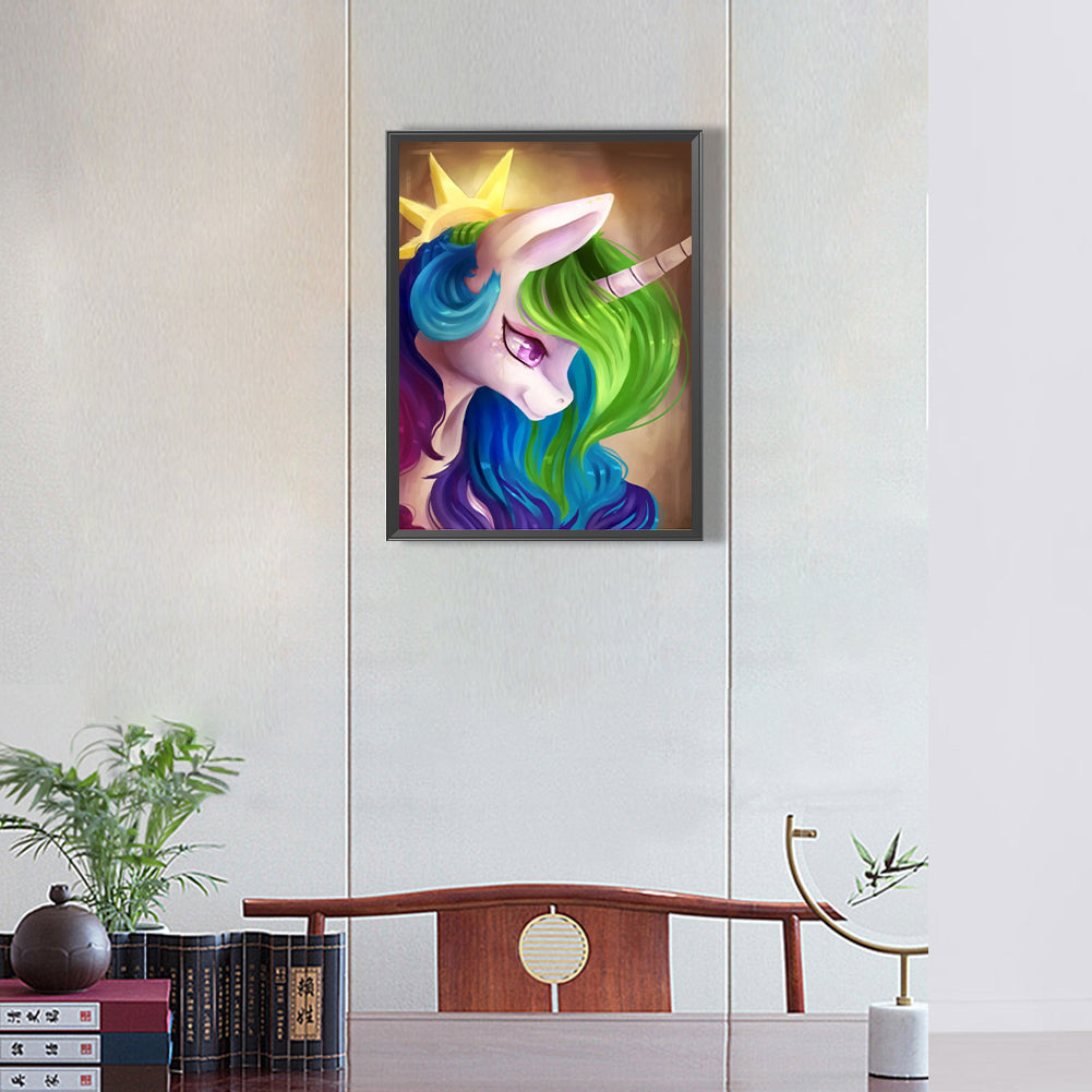 Joyful Cosmic Princess - Full Round Drill Diamond Painting 30*40CM