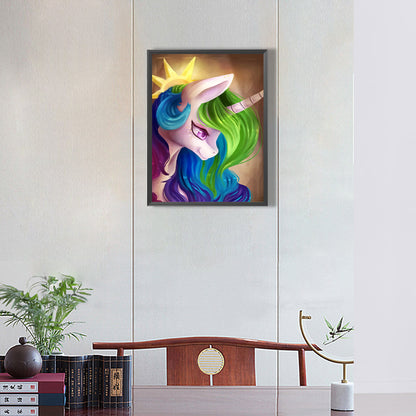 Joyful Cosmic Princess - Full Round Drill Diamond Painting 30*40CM