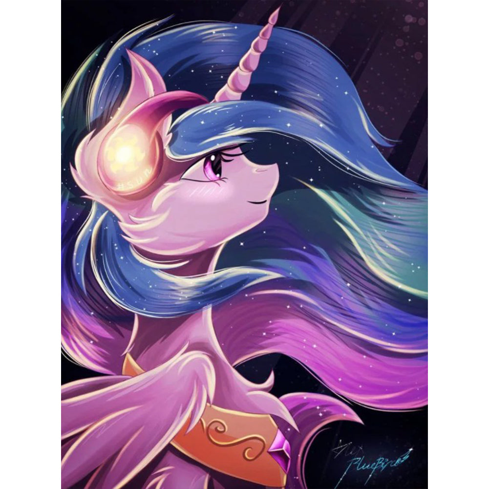 Gentle Cosmic Princess - Full Round Drill Diamond Painting 30*40CM