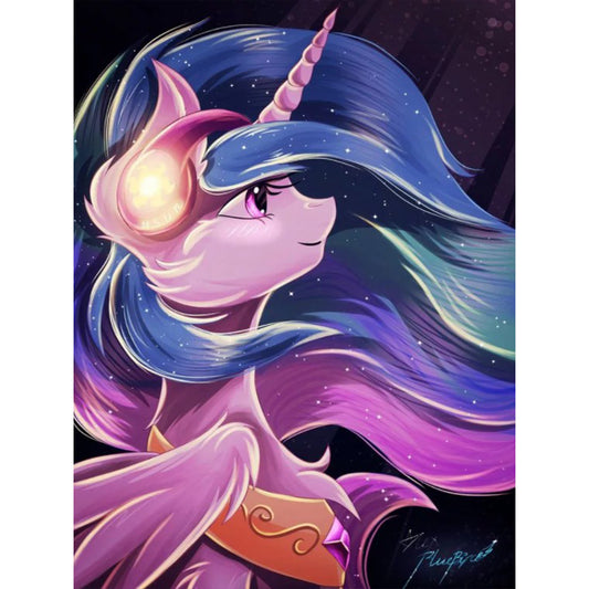 Gentle Cosmic Princess - Full Round Drill Diamond Painting 30*40CM