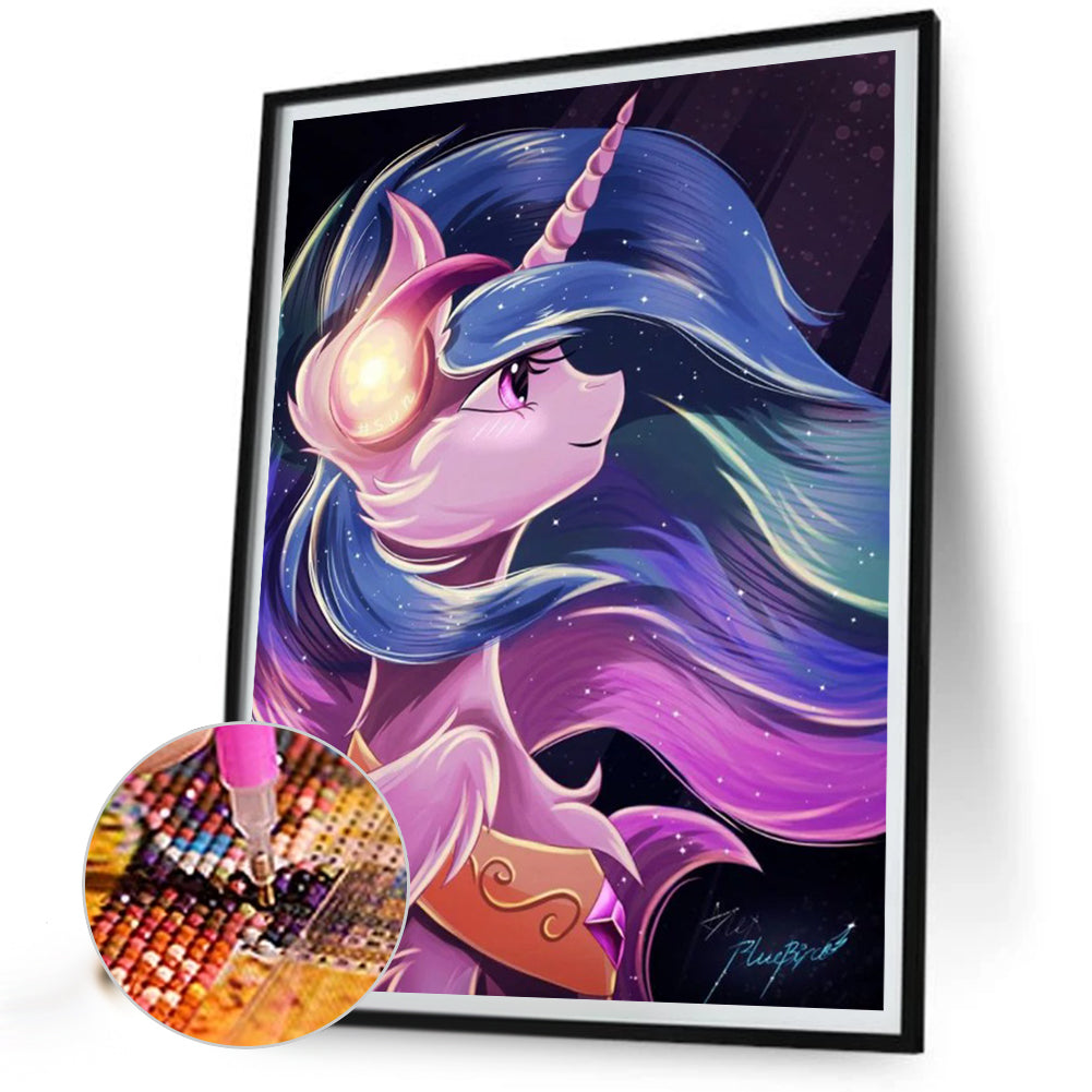 Gentle Cosmic Princess - Full Round Drill Diamond Painting 30*40CM
