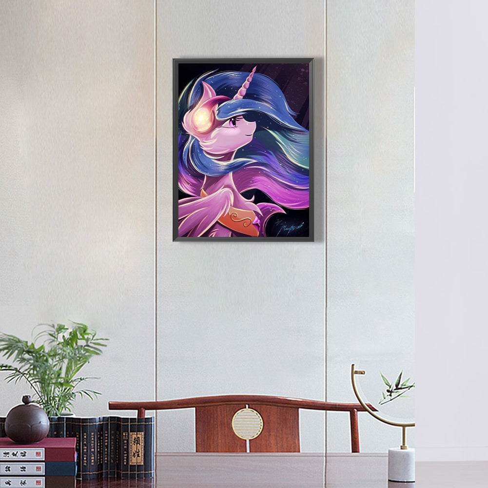 Gentle Cosmic Princess - Full Round Drill Diamond Painting 30*40CM