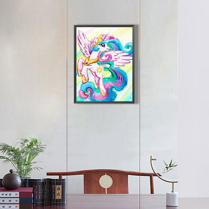Happy Cosmic Princess - Full Round Drill Diamond Painting 30*40CM