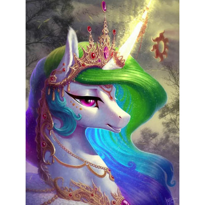 Sad Cosmic Princess - Full Round Drill Diamond Painting 30*40CM