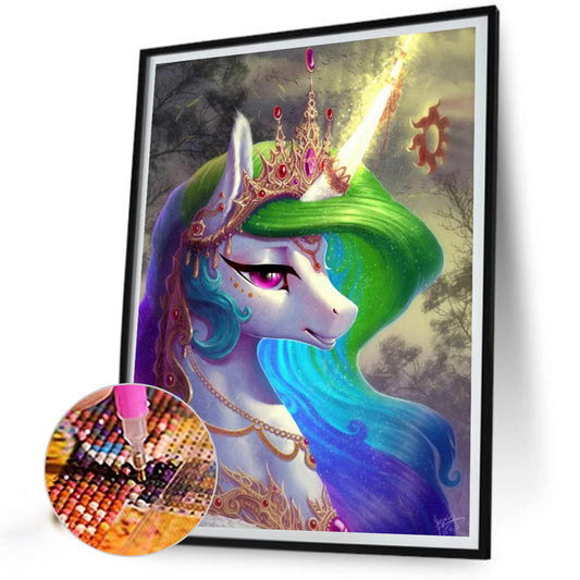 Sad Cosmic Princess - Full Round Drill Diamond Painting 30*40CM