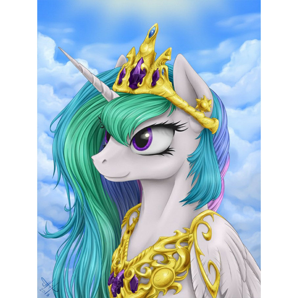 Elegant Cosmic Princess - Full Round Drill Diamond Painting 30*40CM